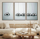 Newton's Cradle Wall Art Canvas Print, Framed Newton Cradle