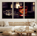 Whiskey and Cigar Canvas – Luxurious Wall Art for Home or
