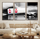 Aces Poker Art Poker Game Wall Art Canvas Print by MyGreatCanvas | Canvas Wall Art Prints | Photo Prints & Wall Decor