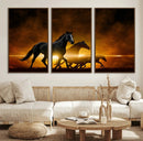 Horse Wall Art Canvas Print, Multi Panel Animal Canvas Print