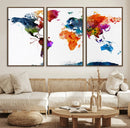 World Map Canvas Print – Detailed Map of the World Wall Art by MyGreatCanvas | Canvas Wall Art Prints | Photo Prints & Wall Decor