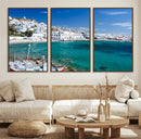 Santorini Wall Art Canvas Print