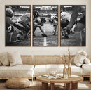 American Football Wall Art Canvas Print Framed Stadium Sport