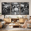 American Football Wall Art Canvas Print Framed Stadium Sport