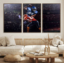 American Football Wall Art Canvas Print, Stadium Sport Wall