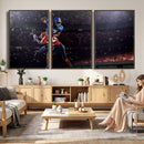 American Football Wall Art Canvas Print, Stadium Sport Wall