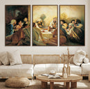 Last Supper Wall Art Canvas Print, Framed Jesus Painting Art