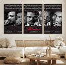 Thinker Quintet Canvas Wall Art – Martin, Obama, Malcolm X,