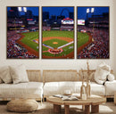 St. Louis Cardinals Baseball Team Print - Busch Stadium Wall by MyGreatCanvas | Canvas Wall Art Prints | Photo Prints & Wall Decor