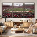 Wisconsin Badgers Team Print Canvas - Madison Camp Randall