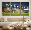 Columbus Crew Stadium Match Triple Canvas Wall Art - Dynamic