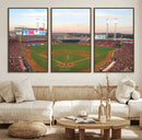 Cincinnati Reds Baseball Print Canvas- Cincinnati