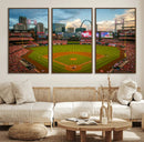 St. Louis Cardinals Baseball Team Print - Busch Stadium Wall