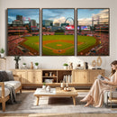 St. Louis Cardinals Baseball Team Print - Busch Stadium Wall