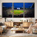 Truist Park Night Game Canvas Art - Atlanta Braves Stadium