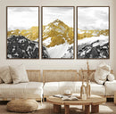 Gold Abstract Mountains Wall Art Print on Canvas, Nature by MyGreatCanvas | Canvas Wall Art Prints | Photo Prints & Wall Decor