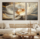 Abstract Floral Wall Art Canvas Print