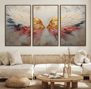 Golden Angel Wings Wall Art Canvas Print – Stunning Abstract by MyGreatCanvas | Canvas Wall Art Prints | Photo Prints & Wall Decor