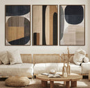 Abstract Minimalist Canvas Wall Art - Neutral Geometric