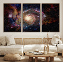 Nebula and Galaxies in Space Wall Art Canvas Print, Spiral