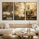 Zen Buddha Wall Art Canvas Print | Peaceful Meditation Decor