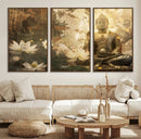 Zen Buddha Wall Art Canvas Print | Peaceful Meditation Decor