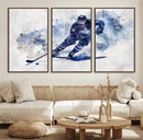Hockey Player Wall Art Canvas Print - Sports-Inspired