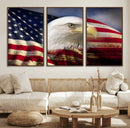 American Flag Eagle Symbol Wall Art, American Flag Eagle by MyGreatCanvas | Canvas Wall Art Prints | Photo Prints & Wall Decor