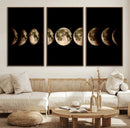 Phases of the Moon Wall Art | Canvas Print for Modern Wall by MyGreatCanvas | Canvas Wall Art Prints | Photo Prints & Wall Decor