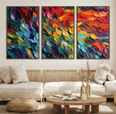 Vibrant Abstract Leaf Wall Art Canvas Print | Bold Colorful by MyGreatCanvas | Canvas Wall Art Prints | Photo Prints & Wall Decor