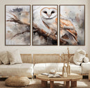 Barn Owl Wall Art | Watercolor Barn Owl Canvas Print | by MyGreatCanvas | Canvas Wall Art Prints | Photo Prints & Wall Decor