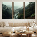 Misty Forest Wall Art | Ready to Hang and Framed | Tranquil