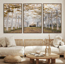 Forest Grove Wall Art | Serene Pathway Canvas Print | Ready