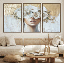 Golden Petal Wall Art - Canvas Print Flower Head Woman by MyGreatCanvas | Canvas Wall Art Prints | Photo Prints & Wall Decor