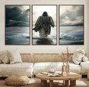 Jesus Walking on Water Wall Art | Canvas Print | Ready to