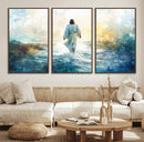 Watercolor Jesus Walking on Water Canvas Print, Christian by MyGreatCanvas | Canvas Wall Art Prints | Photo Prints & Wall Decor