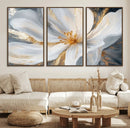 White and Gold Floral Canvas Wall Art - Framed and Ready to by MyGreatCanvas | Canvas Wall Art Prints | Photo Prints & Wall Decor