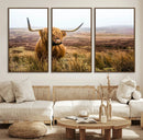 Scottish Highland Cow Wall Art Canvas Print | Ready to Hang by MyGreatCanvas | Canvas Wall Art Prints | Photo Prints & Wall Decor