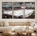 Lausanne Arena Ice Hockey Stadium Wall Art Canvas Print,