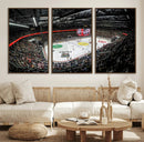 Vaudoise Lausanne Ice Hockey Arena Stadium Wall Art Canvas,