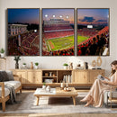 NC State Wolfpack Football Team Print - Raleigh