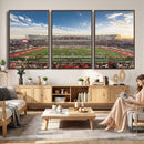 Framed Houston Cougars Football Team Print - Houston TDECU