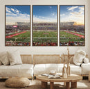 Framed Houston Cougars Football Team Print - Houston TDECU by MyGreatCanvas | Canvas Wall Art Prints | Photo Prints & Wall Decor