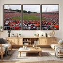 Virginia Cavaliers Football Team Print - Charlottesville Scott Stadium Print Wall Art Canvas by MyGreatCanvas | Canvas Wall Art Prints | Photo Prints & Wall Decor