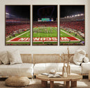 Wisconsin Badgers Football Team Print Canvas- Madison Camp