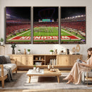 Wisconsin Badgers Football Team Print Canvas- Madison Camp