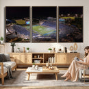 Duke University Blue Devils Football Print Canvas - Durham
