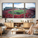 Cincinnati Bearcats Football Team Print - Nippert Stadium Wall Art Canvas Print