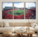 Cincinnati Bearcats Football Team Print - Nippert Stadium Wall Art Canvas Print