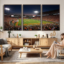 Clemson University Tigers Art Print, Football Team Print -